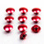 Aluminium Button Insert M6 (Fits 5mm AK) Pack x10 Red