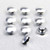 Aluminium Button Insert M6 (Fits 5mm AK) Pack x10 Silver