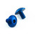 Aluminium Exhaust Heat Shield Mount Bolt Kit Blue
