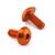 Aluminium Exhaust Heat Shield Mount Bolt Kit Orange