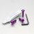 Aluminium Exhaust Heat Shield Mount Bolt Kit Purple