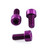 Aluminium Rear Brake Line Clip Mount Bolt Kit Purple