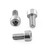 Aluminium Rear Brake Line Clip Mount Bolt Kit Silver