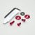 Aluminium Chain Guard & Rear Hugger Bolt Kit Red