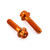 Aluminium Fuel Tank Mount Bolt Kit Orange