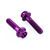 Aluminium Fuel Tank Mount Bolt Kit Purple