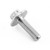 Aluminium Flanged Hex Bodywork Bolt M6x(1.00mm)x20mm Race Spec Etched Silver