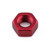 Aluminium Full Nut M6x(1.00mm) (Left Hand Thread) Red