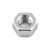 Aluminium Full Nut M6x(1.00mm) (Left Hand Thread) Silver