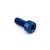 Aluminium Socket Cap Bolt M4x(0.70mm)x10mm Blue