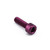Aluminium Socket Cap Bolt M5x(0.80mm)x16mm Purple