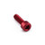 Aluminium Socket Cap Bolt M5x(0.80mm)x16mm Red