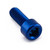 Aluminium Socket Cap Bolt M6x(1.00mm)x16mm Blue