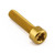 Aluminium Socket Cap Bolt M6x(1.00mm)x25mm Gold