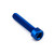 Aluminium Socket Cap Bolt M6x(1.00mm)x35mm Blue