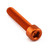 Aluminium Socket Cap Bolt M8x(1.25mm)x40mm Orange