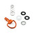 Aluminium Quick Release D-Ring 19mm Orange