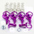 Aluminium Quick Release Stud 19mm D-Ring Pack x10 Purple