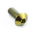 Titanium Dome Head Bolt M4x(0.70mm)x10mm Gold