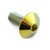 Titanium Dome Head Bolt M5x(0.80mm)x12mm Gold