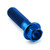 Titanium Flanged Hex Head Bolt M10x(1.50mm)x35mm Blue