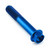 Titanium Flanged Hex Head Bolt M10x(1.25mm)x60mm Blue