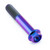 Titanium Flanged Hex Head Bolt M10x(1.25mm)x60mm Purple Haze