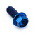Titanium Flanged Hex Head Bolt M5x(0.80mm)x12mm Blue