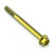Titanium Flanged Hex Head Bolt M6x(1.00mm)x65mm Gold