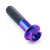 Titanium Flanged Hex Head Bolt M8x(1.25mm)x35mm Purple Haze