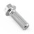 Aluminium Flanged Hex Head Bolt M10x(1.25mm)x30mm Race Spec Etched Silver