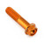 Aluminium Flanged Hex Head Bolt M10x(1.25mm)x45mm Race Spec Etched Orange