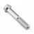 Aluminium Flanged Hex Head Bolt M10x(1.25mm)x55mm Race Spec Etched Silver