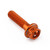 Aluminium Flanged Hex Head Bolt M5x(0.80mm)x20mm Race Spec Etched Orange