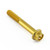 Aluminium Flanged Hex Head Bolt M5x(0.80mm)x35mm Race Spec Etched Gold
