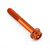 Aluminium Flanged Hex Head Bolt M5x(0.80mm)x35mm Race Spec Etched Orange