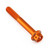 Aluminium Flanged Hex Head Bolt M6x(1.00mm)x45mm Race Spec Etched Orange
