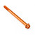 Aluminium Flanged Hex Head Bolt M6x(1.00mm)x80mm Race Spec Etched Orange