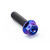 Titanium Flanged Hex Head Bolt M5x(0.80mm)x18mm Race Spec Purple Haze