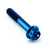 Titanium Flanged Hex Head Bolt M5x(0.80mm)x30mm Race Spec Blue