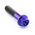 Titanium Flanged Hex Head Bolt M6x(1.00mm)x28mm Race Spec Purple Haze