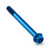 Titanium Flanged Hex Head Bolt M6x(1.00mm)x65mm Race Spec Blue