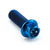 Titanium Flanged Hex Head Bolt M7x(1.00mm)x20mm Race Spec Blue