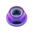 Titanium Flanged Nylon Nut M12x(1.25mm) Purple Haze