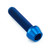 Titanium Socket Cap Bolt M6x(1.00mm)x25mm Blue