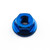 Titanium Flanged Nut M4x(0.70mm) Blue