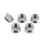 Titanium Sprocket Nuts M10x(1.00mm) Pack x5