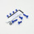 Aluminium Screen Kit 4 Bolts and Nuts Blue