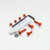 Aluminium Screen Kit 4 Bolts and Nuts Orange