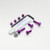 Aluminium Screen Kit 4 Bolts and Nuts Purple